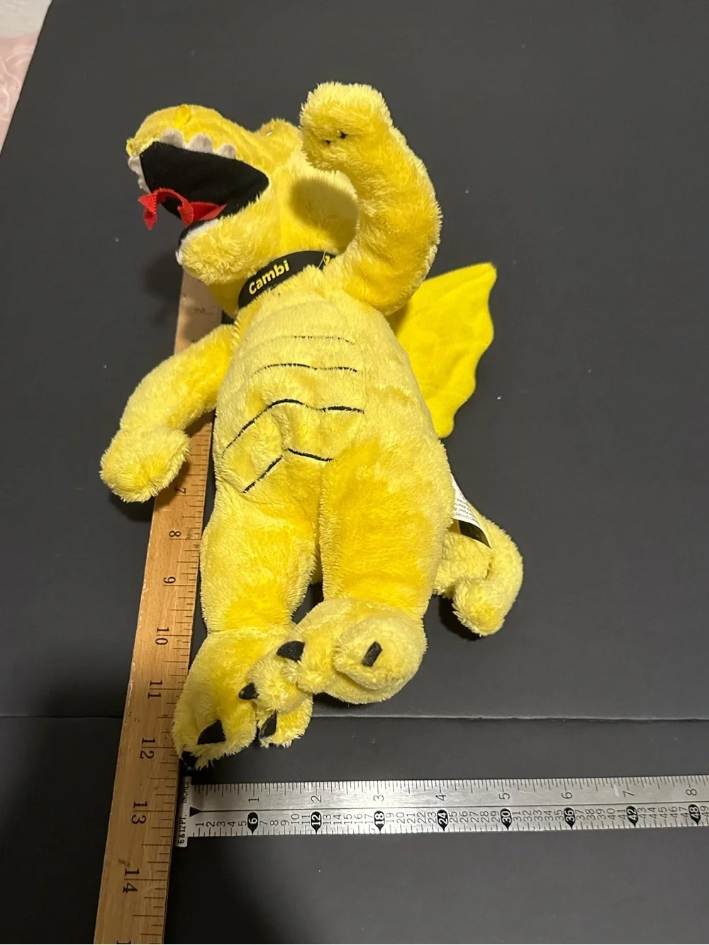 Promotional Yellow Plush Dragon Cambi Cambria